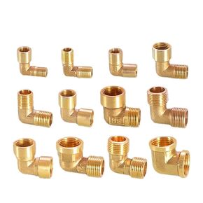 1/8 "1/4" 3/8 "1/2" 3/4 "1" أنثى X ذكر موضوع 90 درجة النحاس الكوع تركيب الأنابيب موصل مقرنة لمحول النحاس الوقود المياه (1l2 أنثى إلى أنثى) in Kuwait