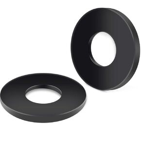 50-Piece M6 304 Stainless Steel Flat Washers - Black Finish Screws Washers and Repair Washers for Industrial, Automotive and Home Use in Kuwait