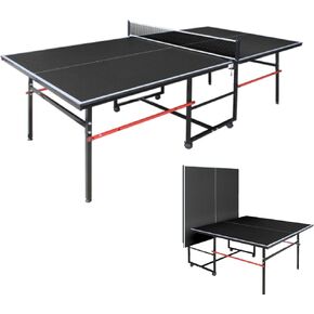 96"x48"x30" Foldable Ping Pong Table Set for Game Room, Apartment & Office | All-in-One with Net, 2 Paddles, 3 Balls | Compact Storage & Quick Setup in Kuwait
