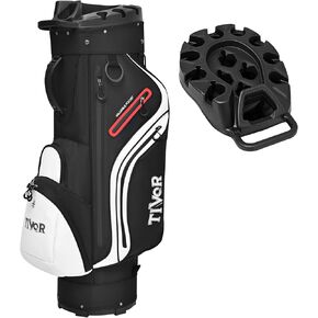 TIVOR 2026 T-Lock Golf Cart Bag-14-Way Full-Length Dividers,9 Pockets, Easy-Access Handle & Ergonomic Straps | Perfect for Cart & Walking, Includes Rain Cover in Saudi Arabia