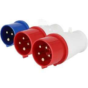 5/10 قطعة موصل قابس صناعي 220 فولت/380 فولت/415 فولت، 16A/32A/63A/125A، IP44/IP67 قابس لوحة (قابس 16A، 10 PCS_3P) in Kuwait