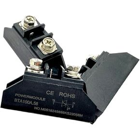 1PCS BTA100A bidirectional thyristor BTA40A BTA50A BTA60A BTA80A BTA100A 1000V thyristor Module BTA100A M220.58(Radiator RS1040) in Kuwait