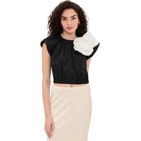 Sea Women's Laurie Solid Flutter Sleeve Top in Kuwait