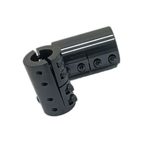 وصلة توصيل بعمود صلب مقاس 5/8 بوصة إلى 1/2 بوصة، قطر خارجي 1-1/2 بوصة، طول 2-1/4 بوصة، وصلة توصيل بمشبك مزدوج، مطلية بأكسيد أسود، مع مجموعة براغي مقاس 1/4-28 × 5/8 بوصة in Kuwait