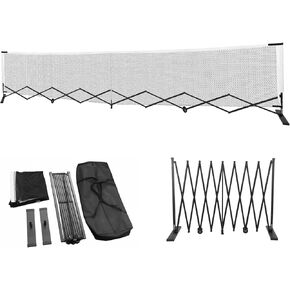 Generic 22FT Retractable Pickleball Net Portable Pickleball Net System Free Assembly & Carry Bag with Steady Metal Frame for Competitive and Recreational Play in Saudi Arabia