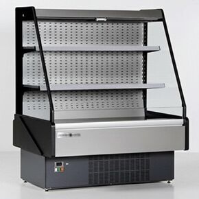 Open Air Refrigerated Merchandiser Grab N Go Self Serve Multiplexible Cooling Beverage Showcase Stainless Steel Cabinet in Saudi Arabia
