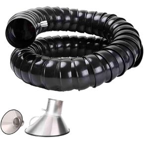 Stainless Steel Fume Hood,Flexible Duct Extractor Arm with Hood for Laser Engraving, Soldering, Welding Fume Collection - 9.8 FT Articulated Hose Air Extractor for Efficient Smoke Removal in Kuwait