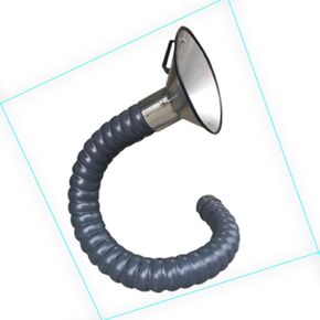 Stainless Steel Fume Hood,Stainless Steel Flexible Duct Collector Arm - 4" & 6" Fume Extractor Hose for Industrial Labs & Workshops, 2m Smoke Dust Exhaust (160mm Diameter) in Kuwait