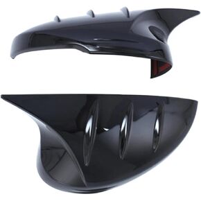 Horn Gloss Black Add-On Side Mirror Cover Caps Fit for Honda Civic 2022-2025 Car Rear View Case Trim in Kuwait