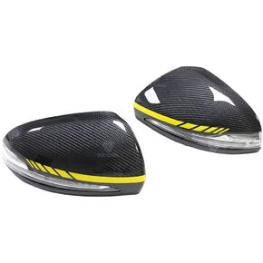 Carbon Fiber Mirror Cover Compatible with W205 W222 W213 W238 X205 C S GLC E Class 1 1 Replacement Style Only LHD in Kuwait