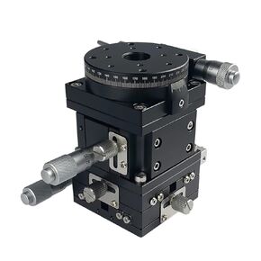 4-محور الضبط الدقيق منصة XYZR محور 60*60 مللي متر LTP60-LM-2 طاولة منزلقة على شكل حرف V دليل خطي منصة تحمل تعديل الشريحة in Kuwait