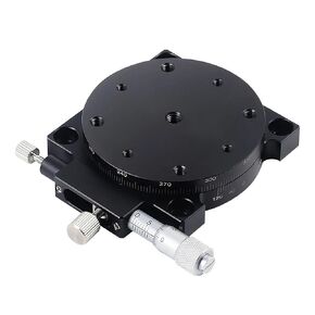 Manual Sliding Table R Axis 125mm RS125-L 360Degree Rotation Displacement Angle Adjustment Platform Optical Micrometer in Kuwait