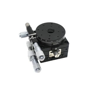 Manual Trimming Platform XYR Axis 90mm Micrometer Translation Table and Rotary Table Cross Rail LSP90-LM in Kuwait