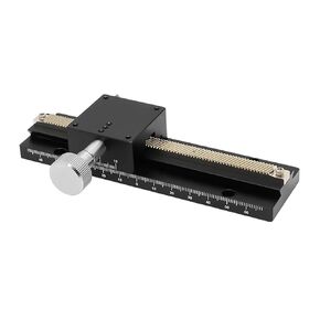 Long-Range Dovetail Trimming Slide Dovetail Slide Table X Axis Sliding Stage Manual Displacement Platform LWX40 L=100-500mm(400mm) in Kuwait