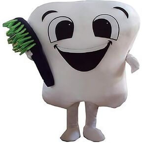 زي التميمة أسنان الأسنان للحدث الخيري ، أزياء الأسنان ، حفلة عيد الهالوين ، زي الشخصيات البالغة in Kuwait