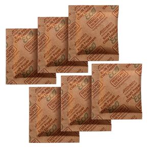 ADSorbco 2 جرام × 100 عبوة من عبوات مجففة طين البنتونيت - ممتص الرطوبة بدرجة الطعام لأغذية الحيوانات الأليفة والشاي والحبوب الجافة والتوابل وصناديق التخزين - عبوات جل السيليكا البديلة، عبوات مجففة للتخزين in Kuwait