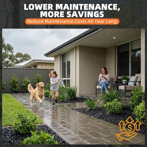 صمغ الصخور، 1 جالون من غراء المهاد للمناظر الطبيعية مع البخاخ، مادة لاصقة للغاية وموثق الحصى، مثبت حصى البازلاء غير السام، لاصق للمناظر الطبيعية للمسارات والباحات والحدود in Kuwait