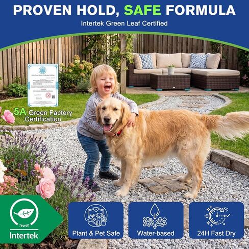 Teexpert Rock Glue for Landscaping, Pea Gravel Glue, Pebble Binder 33.1oz, Strong Rock Lock Stone Adhesive for Outside Garden Beds, Driveway Edges, Between Pavers, Fast Dry Eco Safe for Plants Pets in Kuwait