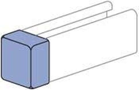 غطاء طرفي بلاستيكي أبيض مقاس 1-5/8 بوصة من Unistrut - مجموعة من 50 in Kuwait