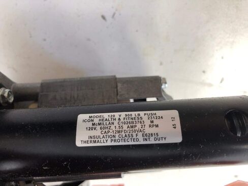 محرك رفع المحرك المائل HF Exchange 120 فولت، 27 دورة في الدقيقة، معدات تمرين لجهاز المشي، تشغيل هادئ للخدمة الشاقة، P/N 231224 يعمل مع Epic FreeMotion Gold's Gym 705 CT H90t in Kuwait