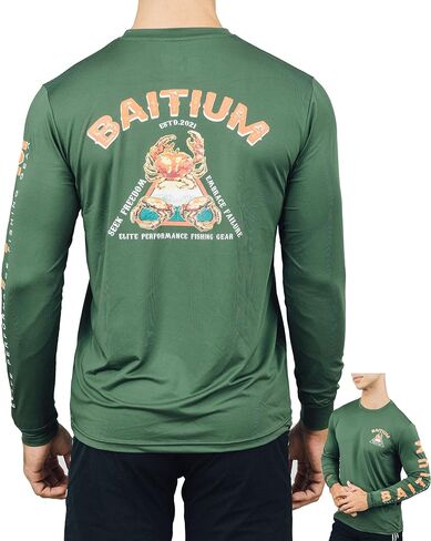 Fishing Shirts for Men, Mens Fishing Shirts Long Sleeve, UPF 50 Quick Dry, Rash Gaurd, Fishing Clothes for Men, Fishing Gear in Kuwait