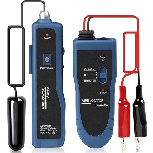 NOYAFA NF-816L Underground Wire Locator - Track Pet Fence, Electrical, Network & Irrigation Wires, Rechargeable Lithium Battery, LED Flashlight, Easy Cable Break Detection in Saudi Arabia