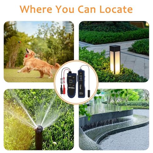 NOYAFA NF-816L Underground Wire Locator - Track Pet Fence, Electrical, Network & Irrigation Wires, Rechargeable Lithium Battery, LED Flashlight, Easy Cable Break Detection in Saudi Arabia