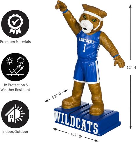 Team Sports America NCAA University of Kentucky Fun Colorful Mascot Statue 12 Inches Tall in Saudi Arabia