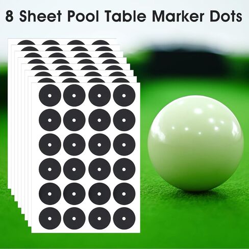 192Pcs Pool Table Marker Dots, Billiard Spot Position Stickers, Billiard Point Sticker Accessories, Pool Table Stickers in Saudi Arabia