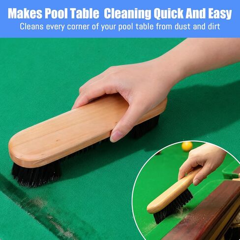 مجموعة فرش طاولة البلياردو مكونة من 10 قطع مع فرشتين خشبيتين وقماش تلميع الطويق، وتلميع جديلة وقماش التنظيف، ونقاط ماركر ولزجة، وإكسسوارات طاولة لينت رولربول in Kuwait