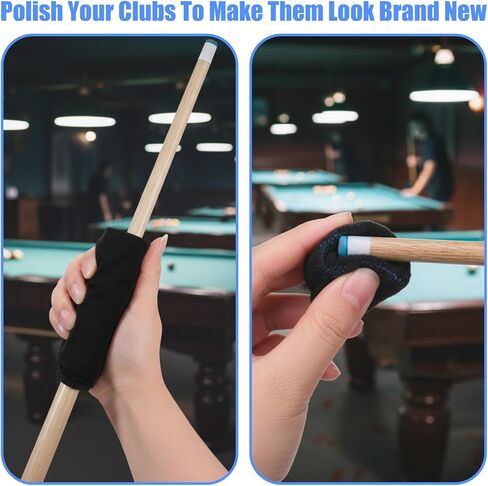 مجموعة فرش طاولة البلياردو مكونة من 10 قطع مع فرشتين خشبيتين وقماش تلميع الطويق، وتلميع جديلة وقماش التنظيف، ونقاط ماركر ولزجة، وإكسسوارات طاولة لينت رولربول in Kuwait