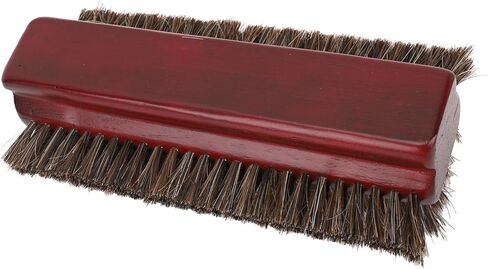 Billiard Table Brush, 3 Sided Wooden Horse Hair Pool Table Brush Cleaner with Horsehair Wood Handle for Cleaning Pool Tables Corner Edges, Burgundy in Saudi Arabia