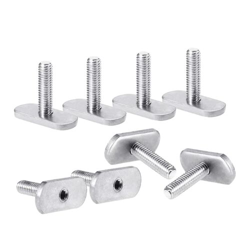 T-Screws,T Slot Drop-in Bolt,Threads Kayak Rail/Track M5/M6 Screws &Nuts Bolt，Replacement Stainless Steel Gear Mounting Easy to Install Hammer Head(M5) in Saudi Arabia