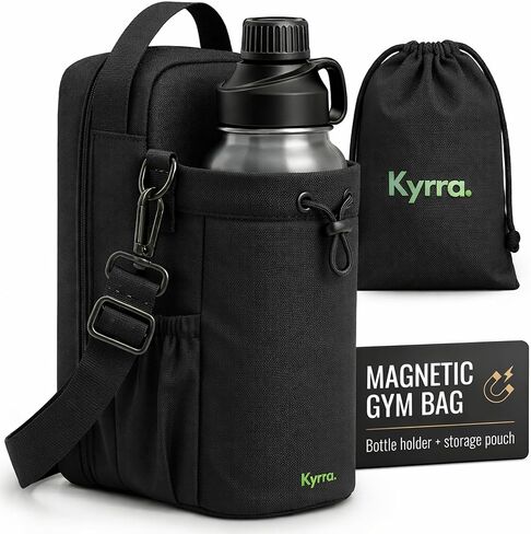 Magnetic Gym Bag Crossbody Water Bottle Pouch Durable Phone Holder For Men Women Fitness Travel Sports Outdoor Activities Convenient Water Bottle With Phone Storage Waterproof Design in Saudi Arabia