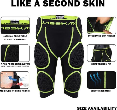 Youth Premium 7-pad Football Bull Rush Girdle for Ultimate Protection and Performance – Durable, Lightweight & Comfortable. in Saudi Arabia