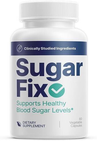 SugarFix – Natural Blood Sugar Support Supplement - Herbal Blend with 11 Plant-Based Extracts - Promotes Metabolic Health & Liver Support - 60 Capsules in Saudi Arabia