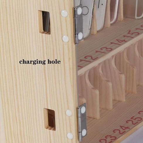 Phone Storage Cabinet Holds 30 Mobile Phone Storage Cabinets Wall-Mounted Mobile Phone Management Cabinet Wooden Phone Case Student Exam Factory Mobile Phone Case with Lock in Saudi Arabia
