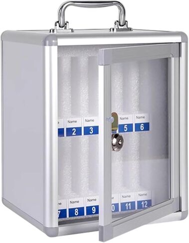 Mobile Phone Storage Cabinet, 6/12/16/24/36/48/60 Slots, Aluminum Alloy, Hand-Carry Design, Secure and Organized Solution for Cell Phones(38.5x19.5x59cm) in Saudi Arabia