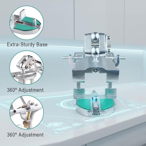 REEHUT Dental Universal Articulator With Magnetic Mounting System Large Size Adjustable Universal Articulator Jaw Frame Lab Equipment in Kuwait