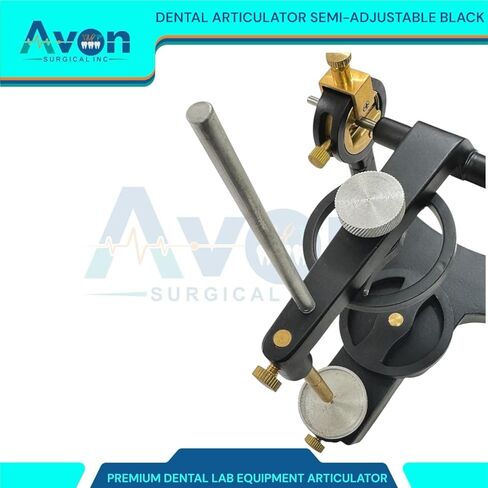 Precision Dental Laboratory Semi-Adjsutable Articulator Device (Black) Dentistry Lab Student Tool in Saudi Arabia
