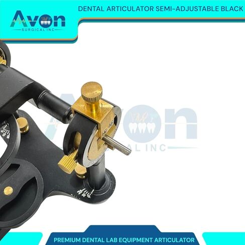 Precision Dental Laboratory Semi-Adjsutable Articulator Device (Black) Dentistry Lab Student Tool in Saudi Arabia