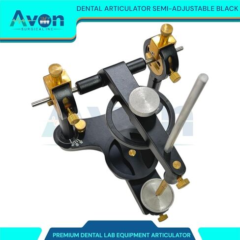 Precision Dental Laboratory Semi-Adjsutable Articulator Device (Black) Dentistry Lab Student Tool in Saudi Arabia
