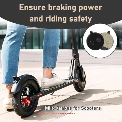 8 قطع من وسادات الفرامل لـ Gotrax GXL V2، Apex، Apex XL، XR Ultra، وسادات أقراص شبه معدنية وراتنج للسكوتر الكهربائي، ضوضاء منخفضة، قوة فرامل متينة ومستقرة، ملحقات سكوتر مقاومة للتآكل in Kuwait