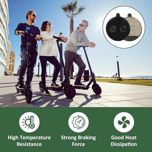 8 قطع من وسادات الفرامل لـ Gotrax GXL V2، Apex، Apex XL، XR Ultra، وسادات أقراص شبه معدنية وراتنج للسكوتر الكهربائي، ضوضاء منخفضة، قوة فرامل متينة ومستقرة، ملحقات سكوتر مقاومة للتآكل in Kuwait