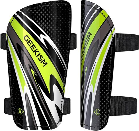 Soccer Shin Guards for Youth Kids Toddler - Soccer Shin Pads for Teens & Men, Protective Football Gear for 3-16 Years Boys Girls & Adult, World Cup Lightweight Soccer Equipment in Kuwait