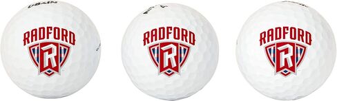 مجموعة من 3 كرات جولف من Desert Cactus Radford University - RU Highlanders كاملة الألوان بثلاثة ألوان - إكسسوار الفريق الرياضي المرخص رسميًا (تصميم B) in Saudi Arabia