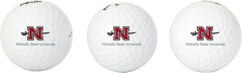 Desert Cactus Nicholls State University Golf Balls 3 Pack – NSU Colonels Full Color Three – Officially Licensed Sport Team Accessory (Design A) in Saudi Arabia