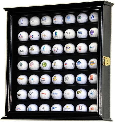 49 Golf Ball Display Case Cabinet (Black) in Saudi Arabia