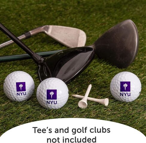 Desert Cactus New York University Golf Balls 3 Pack – NYU Violets Full Color Three – Officially Licensed Sport Team Accessory (Design A) in Saudi Arabia