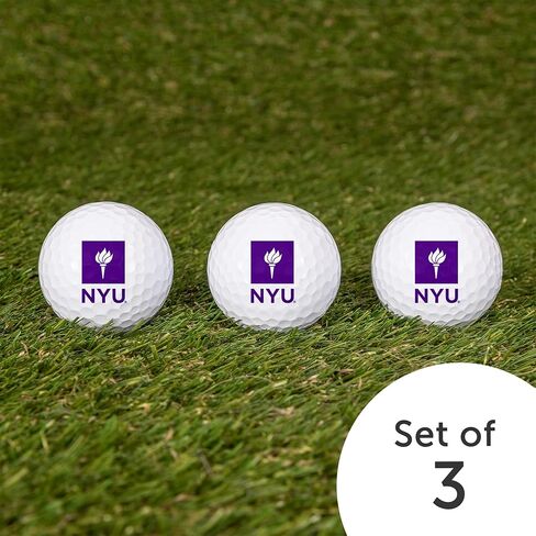 Desert Cactus New York University Golf Balls 3 Pack – NYU Violets Full Color Three – Officially Licensed Sport Team Accessory (Design A) in Saudi Arabia